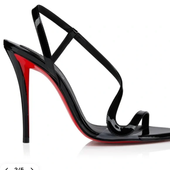 Christian Louboutin Rosa Z Patent Leather 100MM Sandals - Picture 2 of 9